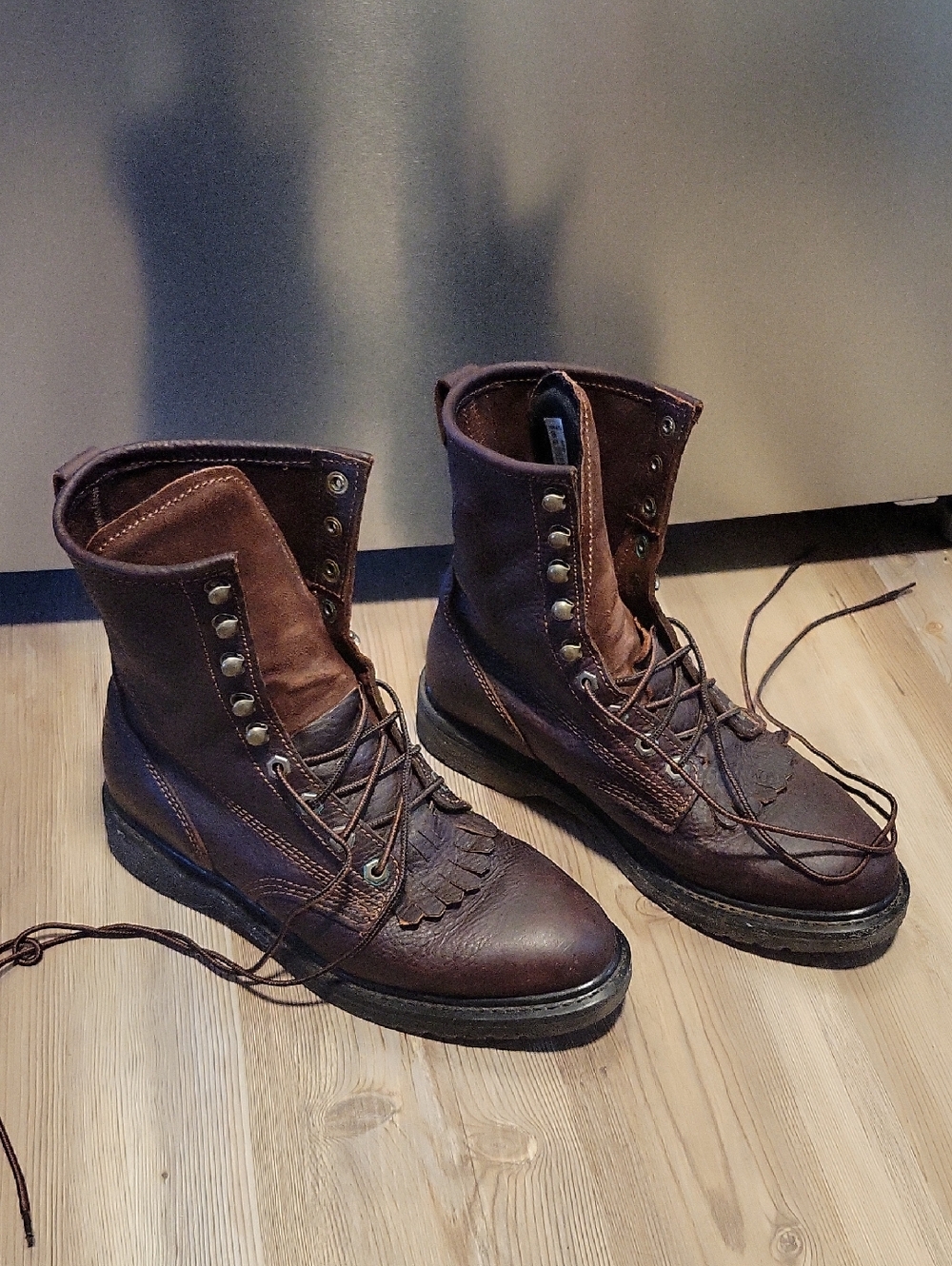 Masterson Brown Leather Work Boots